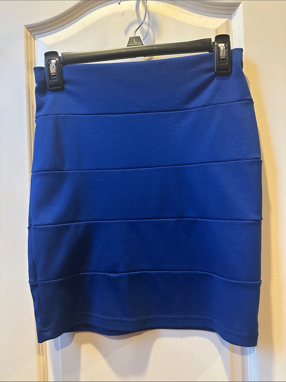 Celine by Champion Blue Bandage Bodycon Pencil Skirt, Size S
